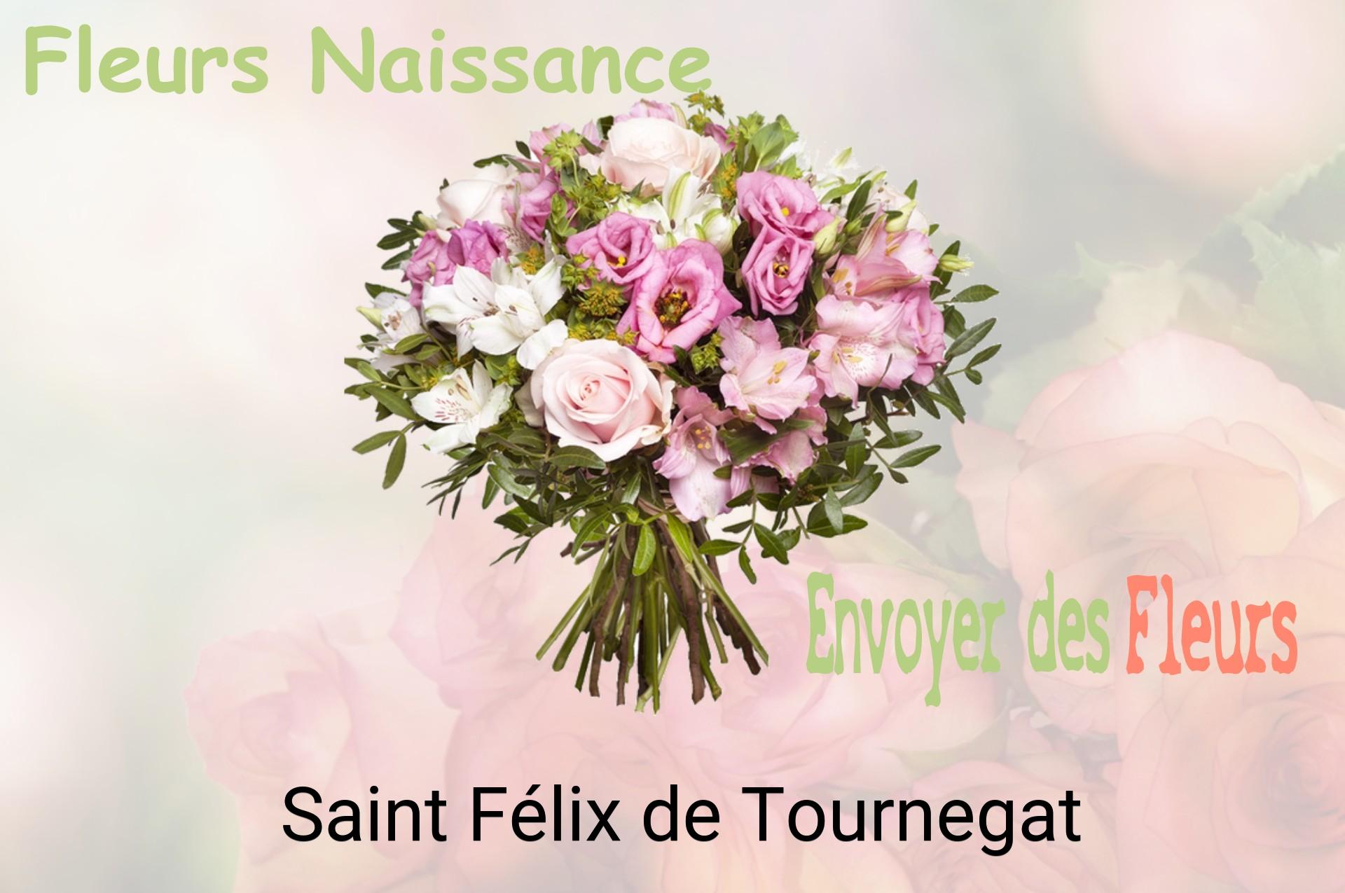 Bouquet de fleurs de naissance livré à Saint-Félix-de-Tournegat